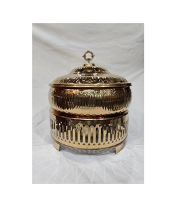 Calentador de alimentos de acero moderno de excelente calidad, plato de frotamiento de Metal hecho a mano, uso doméstico, mesa de boda, venta al por mayor, plato de servicio elegante - Product Image 1