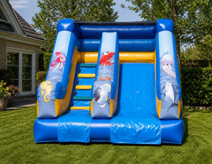 Toboggan gonflable 3x3x3m - Toboggan gonflable professionnel en PVC pour aire de jeux intérieure et extérieure et événements pour enfants - CONFORMITÉ UE - Product Image 2