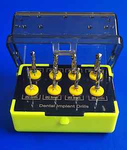 Taladros para implantes dentales Fresas de perforación quirúrgica de precisión para colocación de implantes y preparación ósea - Product Image 1