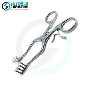Retractor de tejido Weitlaner, diseño de dientes afilados múltiples para una sujeción segura del tejido sin deslizamiento durante la cirugía - Product Image 5
