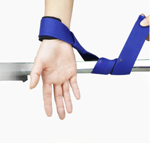 Vente en gros de bracelets de fitness avec logo personnalisé, brassard d'haltérophilie en nylon et en coton pour la protection et la chaleur - Product Image 3