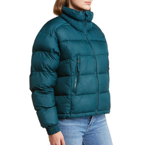 Veste matelassée en coton pour femmes grande taille, couleur unie, à capuche, respirante, écologique, design personnalisé pour l'hiver, vente chaude - Product Image 3