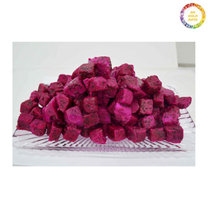 Frozen Dragon Fruit Vietnam Red Pitaya Cubos cortados para la producción de batidos y mezcla de bebidas - Product Image 2