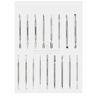 Outil professionnel double tête antidérapant en acier inoxydable pour éliminer les callosités, manucure et nail art, avec pousse-cuticules pour peaux mortes