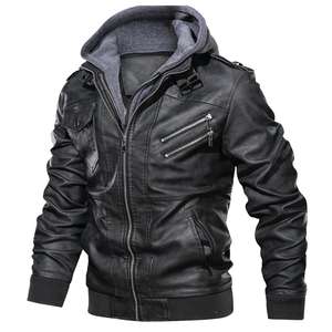 2025 chaqueta acolchada de piel de vaca cómoda para hombre, tela de lona con capucha personalizada de invierno de buena calidad a la venta a la moda - Product Image 2
