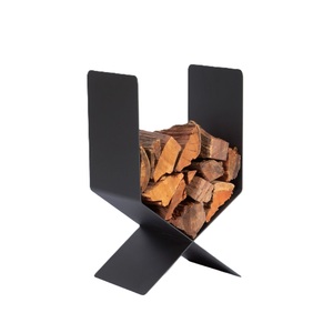 High Trending Firewood <b>Rack</b> in Rusted Metal Ideal for Stylish <b>Indoor</b> Outdoor Wood Holder & Tabletop Accessories - Product Image 6