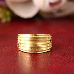 2024 Dazan New Ins 18K Gold Platedทําให้เสื่อมเสียฟรีคุณภาพสูงVINTAGEลายแหวนกันน้ําสําหรับช่อดอกไม้ - Product Image 3