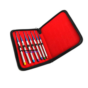 Elevador de raíz de luxación de 7 piezas, juego recubierto de titanio PDL con bandeja de casete de acero, herramientas quirúrgicas para implantes dentales - Product Image 6