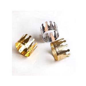 Set of 2 Metal <b>Tissue</b> <b>Paper</b> Rings With Highest Quality Gold And Silver <b>Color</b> Napkin Rings At Lowest Pricing - Product Image 3