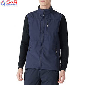 Men Running Softshell Vest Outerwear Lightweight Windproof Best Selling Customized Breathable Softshell <b>Sleeveless</b> Vest - Product Image 6