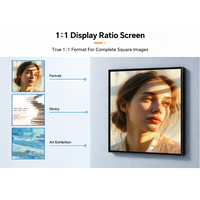 Referans Odası Kare LCD Ekran 19.2 İnç 936x936 400 Nit 4000'e 1 Kontrast Android RK3566 Dijital Çerçeve Galerisi Özel