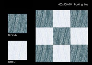 กระเบื้องปูพื้นพอร์ซเลนกลางแจ้งขนาด400x400มม. ดีไซน์กระเบื้องสำหรับใช้ในที่จอดรถกันลื่นใช้งานได้ยาวนาน - Product Image 3