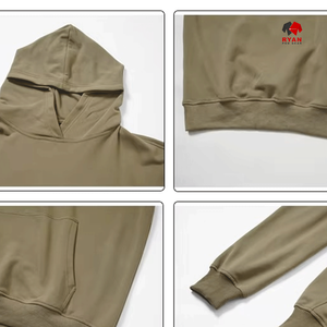 Sweat à capuche pour homme Ryan Pro Gear avec logo personnalisé sur le devant, tissu en molleton 100% coton, vêtement décontracté pour l'hiver - Product Image 4