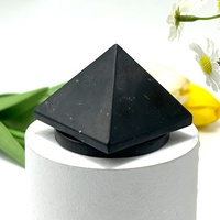 Pyramide aus Orgonit und Schungit, Edelstein-Schungit-Pyramide, Kristall-Heilsteine, Große Pyramidenfigur aus Naturstein