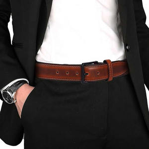 Ceinture en cuir véritable, conçue pour un soutien solide et durable, cuir grainé doux, ceinture élégante, conçue pour un port confortable et doux. - Product Image 6