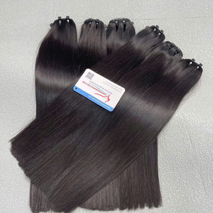 Paquetes de trama de pelo virgen Remy vietnamita 100%, cabello liso de hueso de alta calidad, gran stock al por mayor - Product Image 4