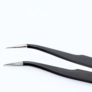 แหนบขนตาสีชมพูพร้อมด้ามจับหัวใจแหนบต่อขนตาแบบกำหนดเองฉลากตามต้องการ - Product Image 3