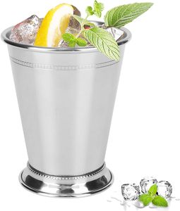 Vendedor caliente personalizado niquelado con cuentas ribete Moscow Mule Mint Julep Cup cerámica Bartender Bar herramienta para obsequios - Product Image 1