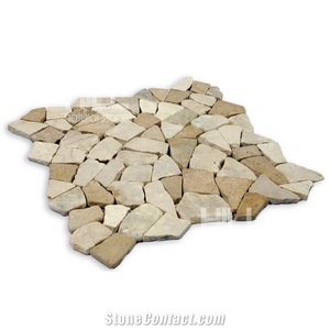 Revêtement de mur de coupe carrée de carrelage de mosaïque en pierre naturelle blanche - Product Image 2