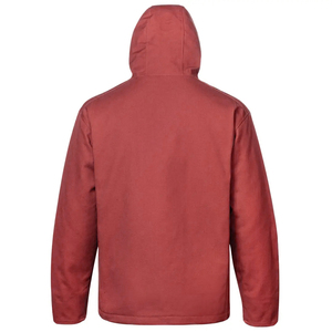 High Quality Winter Men's <b>Canvas</b> <b>Jacket</b> Red Color Long Sleeve Front Pocket Button Closure Windproof Breathable - Product Image 2