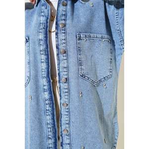 Chaqueta vaquera con bolsillo de tela vaquera, diseño regular, azul vaquero, TR Origin Boy 165 - Product Image 2