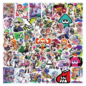 Splatoon autocollants pour enfants adolescents 50 pièces Cool jeux de tir décalcomanie pour ordinateur portable vélo guitare bagages téléphone ordinateur <span class=keywords><strong>Skateboard</strong></span> - Product Image 1