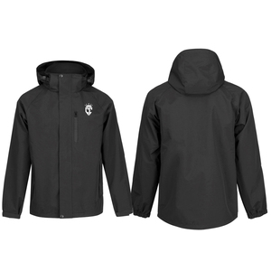 Blouson moto softshell slim fit à capuche pour homme 2026, noir, 100 % polyester, protection hivernale avec armure CE et doublure amovible - Product Image 6