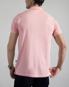 T-shirt d'été à manches courtes pour homme, col en V boutonné, couleur unie, décontracté, respirant, service OEM - Product Image 3