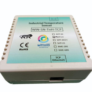 ETH-T-H-<b>SENSOR</b> Industrial Ethernet <b>Temperature</b> & Humidity <b>Sensor</b>, -40C to 120C, 0-100% RH, 12V DC High Accuracy0.3C/2%RH - Product Image 1