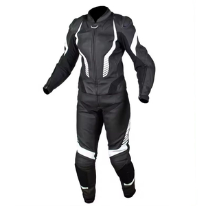 Combinaison de course en cuir respirante et personnalisée unisexe, tenue coupe-vent imperméable pour moto et course automobile Ronpex - Product Image 5