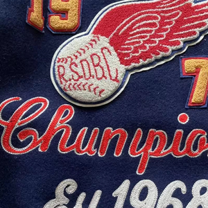 OEM personalizado de los hombres de la Universidad Varsity chaqueta Chenille bordado Bomber Varsity béisbol PU chaqueta de cuero para los hombres - Product Image 6