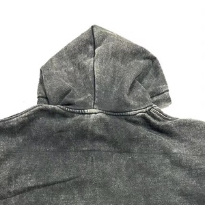Sweats à capuche Streetwear vierges graphiques personnalisés 100% sweat à capuche en coton Boxy Fit Stone washed Distressed Hoodies Fabricant de qualité supérieure - Product Image 2