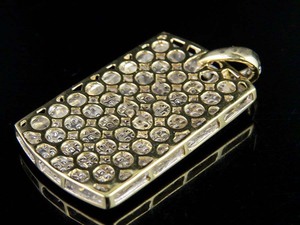 Lujo Hip Hop Iced Out Moissanite Diamond Sterling Silver Pendant & Charm Collar para hombres Joyería de moda - Product Image 4