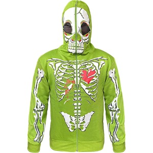 Sudaderas con capucha y sudaderas de algodón 100% de gran tamaño para hombre, estampado personalizado con cremallera completa, transpirable, estampado 3D, longitud corta, temporada de invierno - Product Image 1