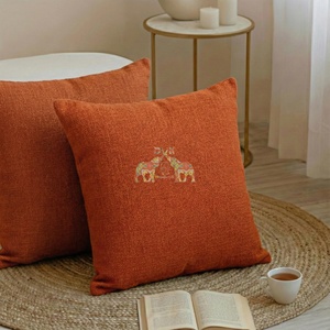 Funda de cojín de algodón de alta calidad, lisa y sencilla, para sofá, moderna. - Product Image 4