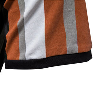 2024, camisetas de verano para hombres, cuello redondo, manga corta, corte ajustado, lona transpirable, rayas, estampado 3D, diseño elegante, venta al por mayor - Product Image 4