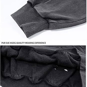 Sudadera con Capucha para Hombre, Estilo Desgastado, 100% Algodón, Tejido de Rizo, Ligera, de Secado Rápido, con Logotipo Personalizado de Alta Calidad, Superventas de Invierno - Product Image 5
