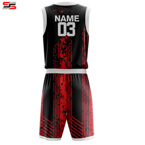 Ropa de equipo deportivo 100% Poliéster Hecho Uniforme de baloncesto Diseño de logotipo personalizado Uniforme de baloncesto para hombres Servicio OEM - Product Image 2