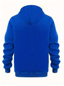 Hip Hop hommes 100% coton à capuche diverses couleurs Streetwear surdimensionné 1/4 bouton lourd hiver 1/4 bouton à capuche boutonné - Product Image 3