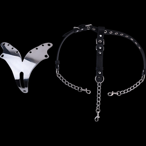 Nuovo Design BDSM metallo castità Pantie regolabile in acciaio inox femminile cintura Bondage Sexy biancheria intima per le donne - Product Image 1
