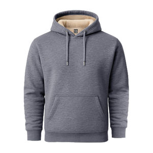 2025 Unisex sólido Sudadera con capucha pulóver sudadera algodón polar bordado bolsillo único Streetwear estilo moda invierno capa - Product Image 1