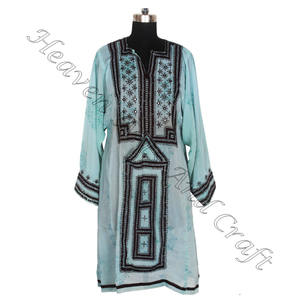BDR073 Vintage fait à la main Balochi Tribal ethnique robe Vintage bohème du fournisseur indien Vintage broderie à la main bohème - Product Image 5
