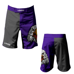 กางเกงมวยขาสั้นโพลีเอสเตอร์สำหรับ2025 100% ผู้ชายชุดกีฬาต่อสู้สำหรับฝึกศิลปะการต่อสู้พิมพ์ลายตามสั่ง - Product Image 4