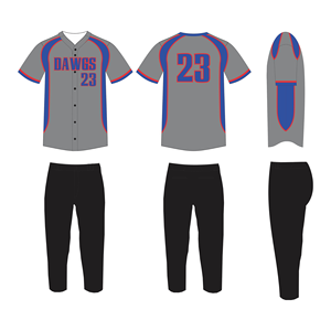 Conception personnalisée OEM 100% polyester sergé respirant antibactérien séchage rapide sublimé imprimé uniformes de baseball et softball - Product Image 4