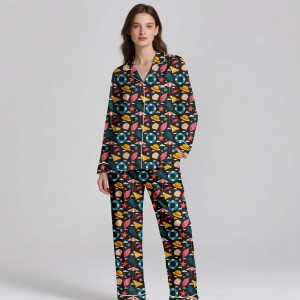 High-End 100% Silk Satin Customizable Pajamas <b>for</b> Adults | Cool Smooth & Breathable <b>Summer</b> Set - Product Image 1