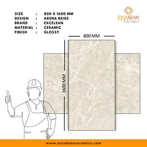 ARENA สีเบจ-หรูหรา carreaux pisos กระเบื้องเซรามิคขนาด80X160เซนติเมตรสำหรับพื้นผนังภายในห้องน้ำห้องน้ำสำนักงาน - Product Image 2