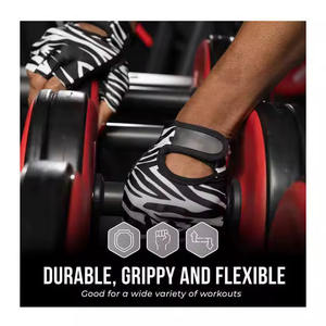 Gants de cyclisme demi-doigts unisexes haute performance pour VTT, sport, entraînement et musculation en Spandex/Coton - Product Image 6