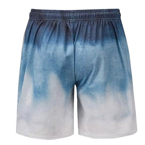 Conjunto de ropa de dos piezas informal de verano para hombre, camiseta y pantalones cortos de punto de nailon transpirable, logotipo de sublimación personalizado de secado rápido, gran oferta - Product Image 4