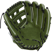 Gants de baseball en cuir 2026, gants de baseball professionnels pour le deuxième base, gants de gardien de baseball, gants de baseball verts