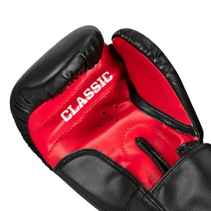 Recién llegado, guantes de boxeo rojos y negros personalizados, características elásticas de cuero de alta calidad, diseño de moda, logotipo personalizado, lavado - Product Image 6